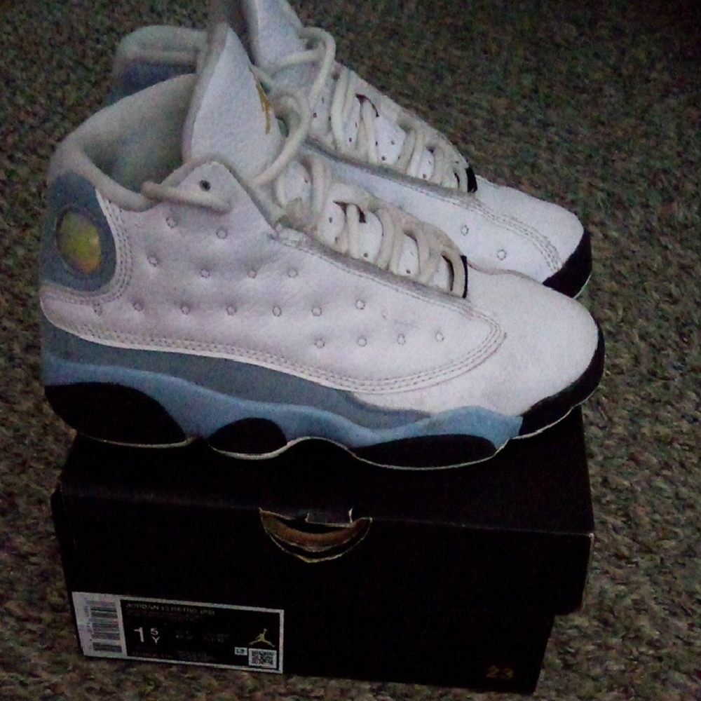 Jordan Kids Sneakers White and Blue